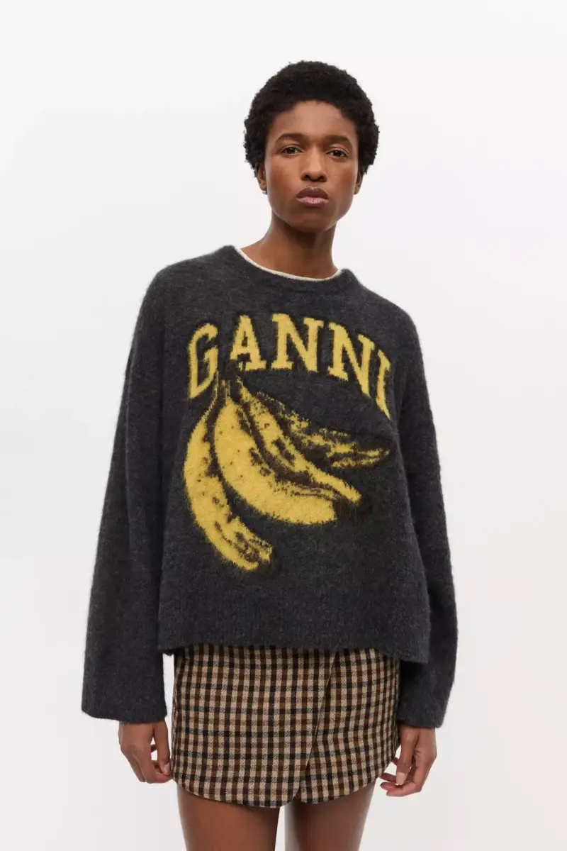 Black Banana Graphic Jumper