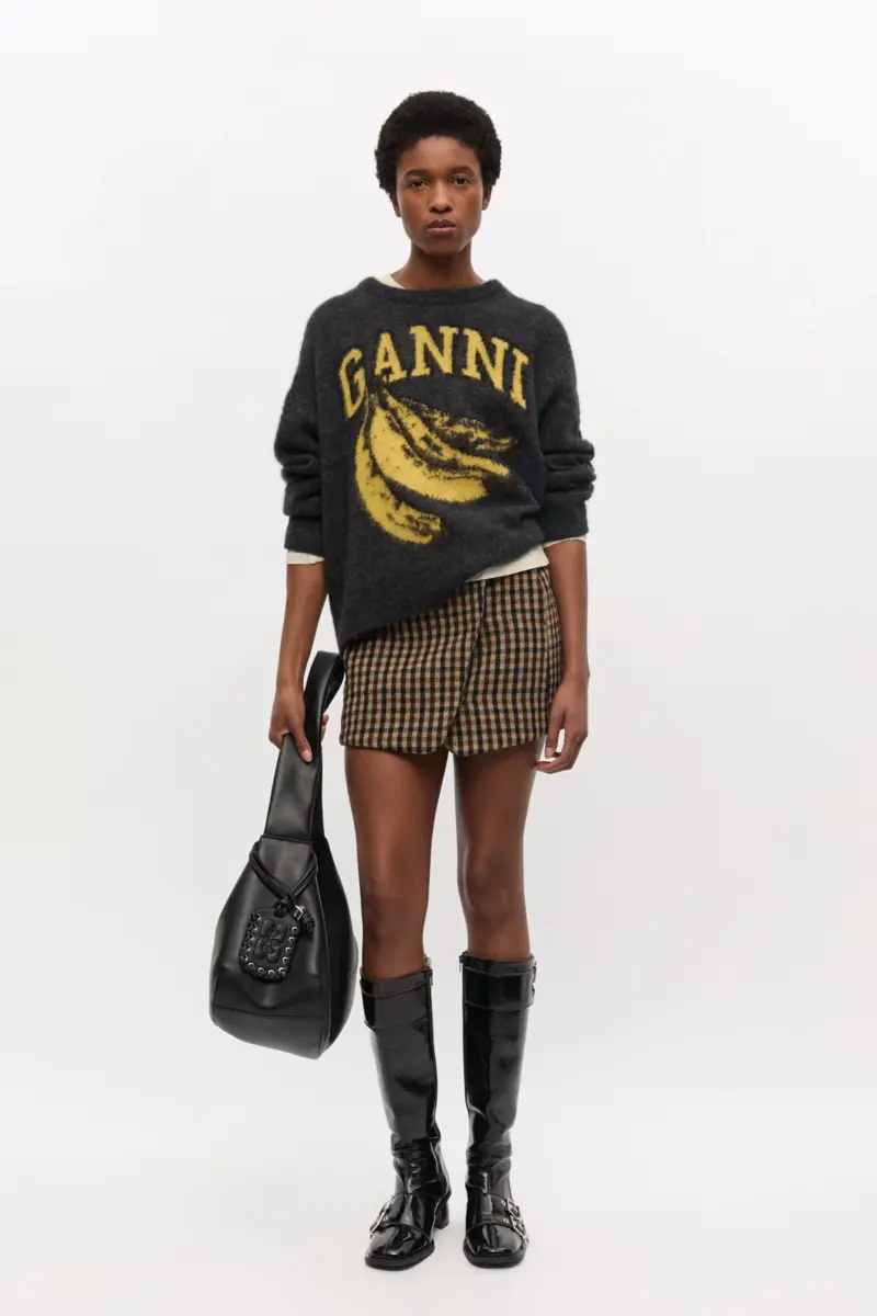 Black Banana Graphic Jumper