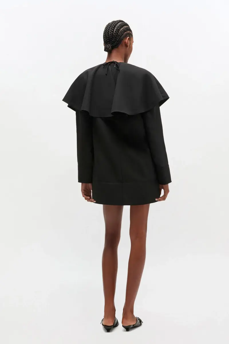 Black Circle Collar Dress