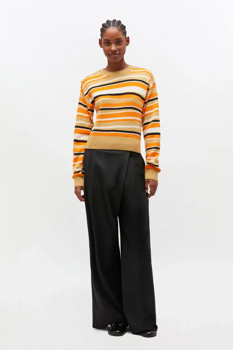 Black Cross-over Trousers