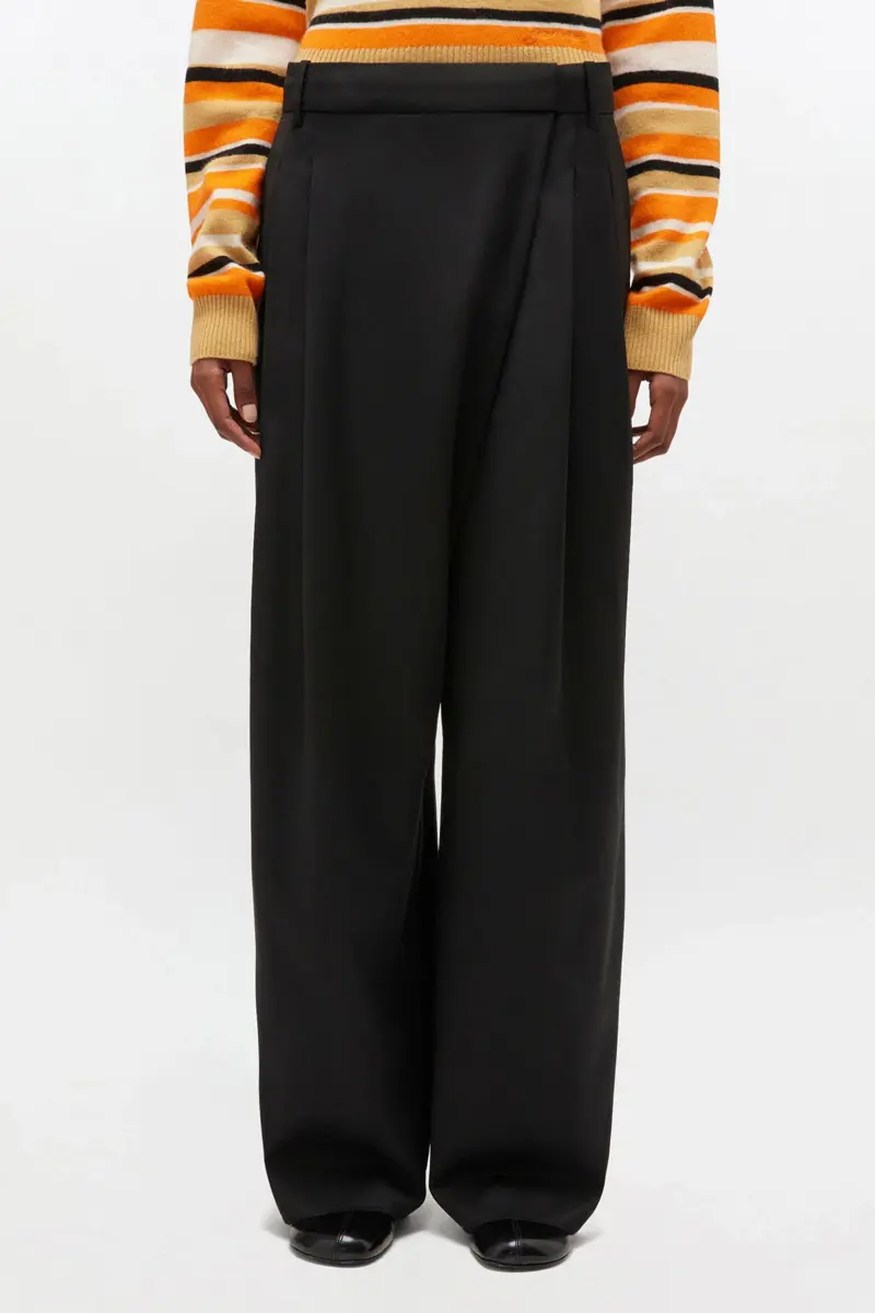 Black Cross-over Trousers