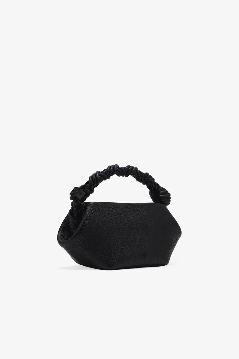 Black Grained Mini GANNI Bou Bag