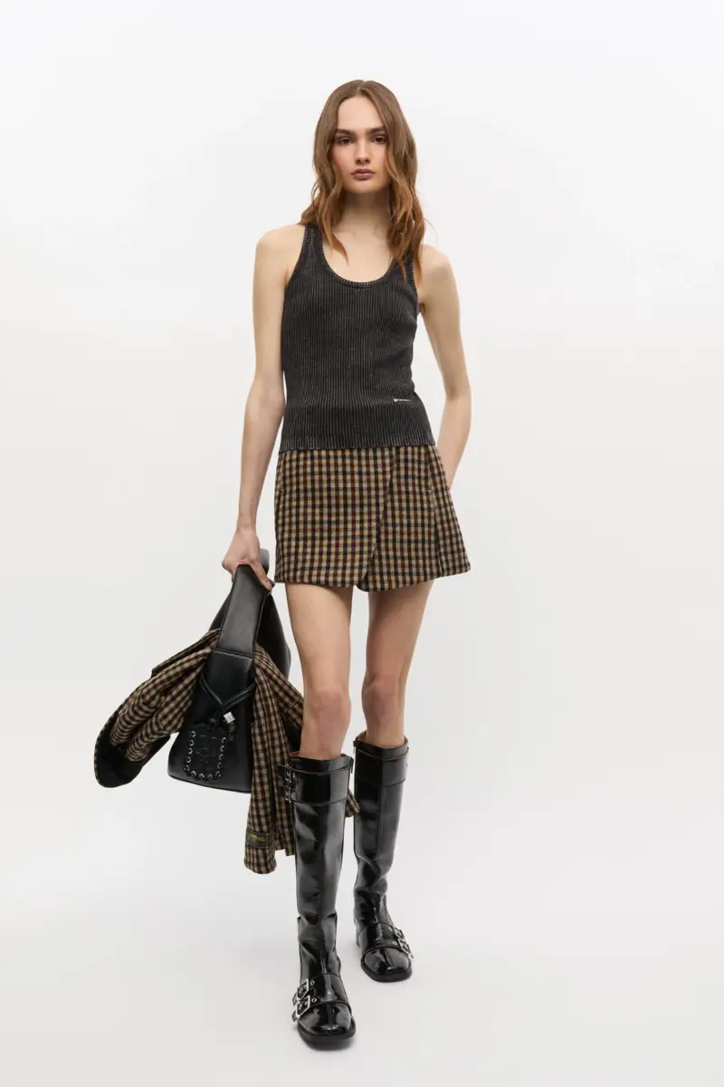 Black Washed Tank Top