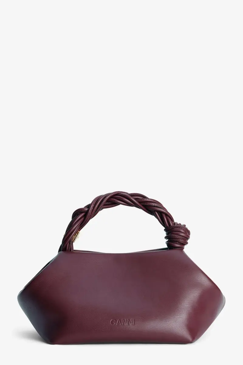 Burgundy Small GANNI Bou Bag