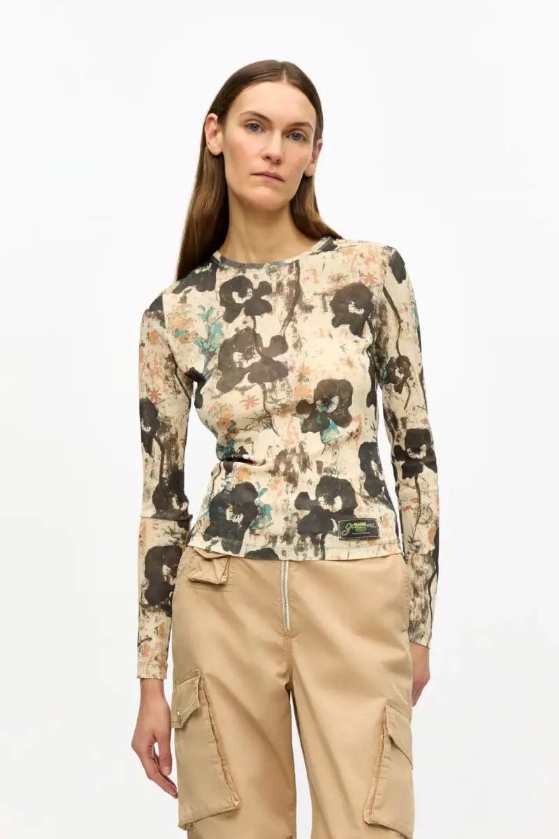 Camel Washed Twill Trousers