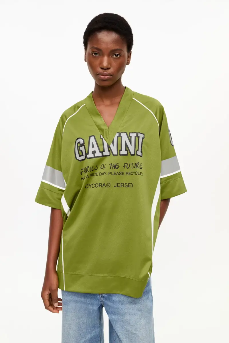 Green Future Mesh Oversized T-shirt
