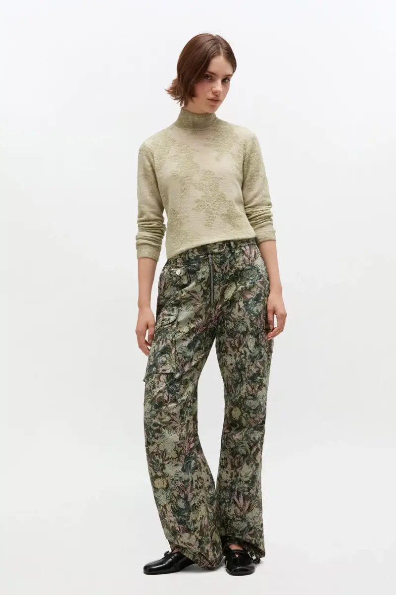 Green Sheer Turtleneck