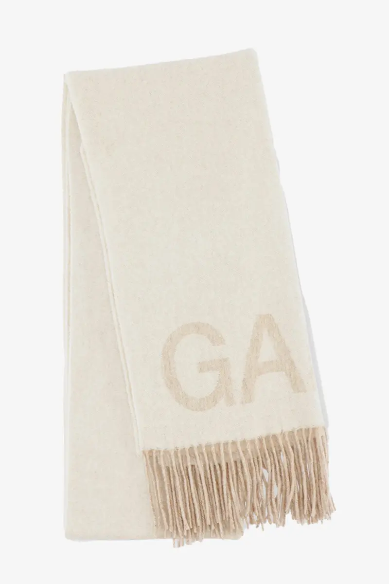 Ivory Fringed Scarf