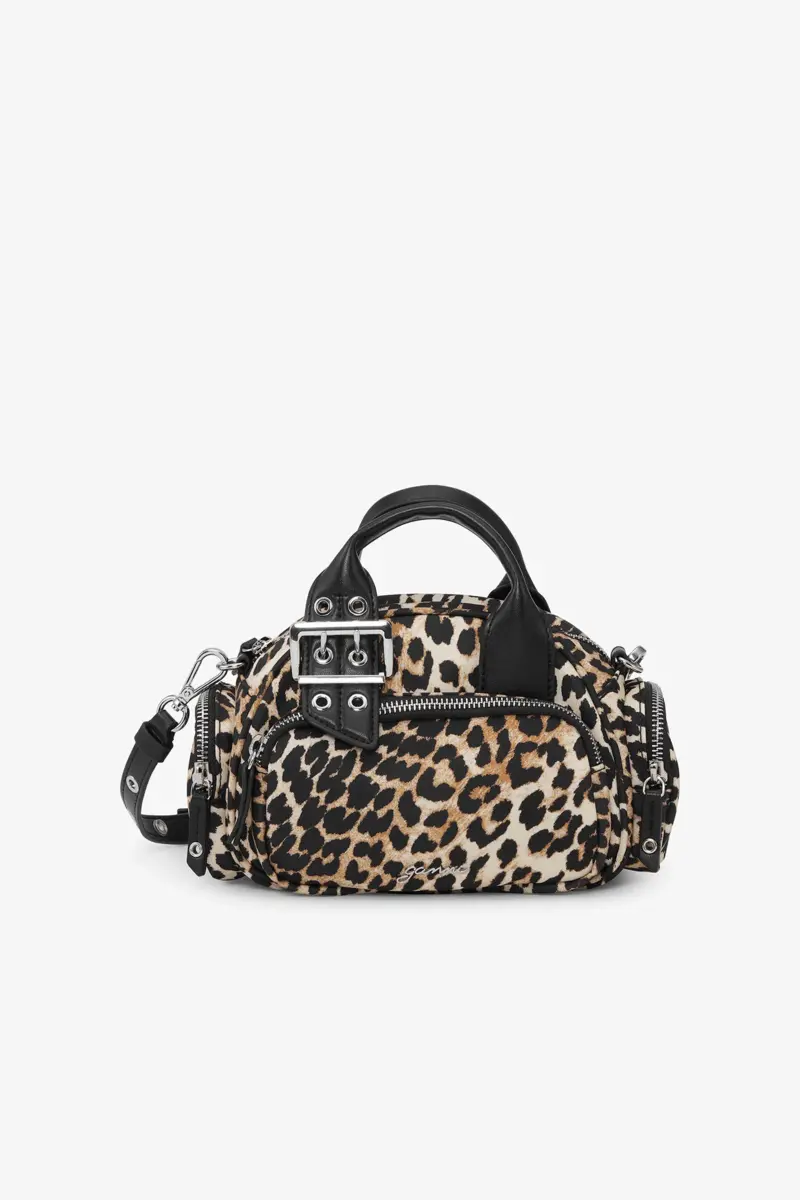 Leopard Mini Polochon Bag