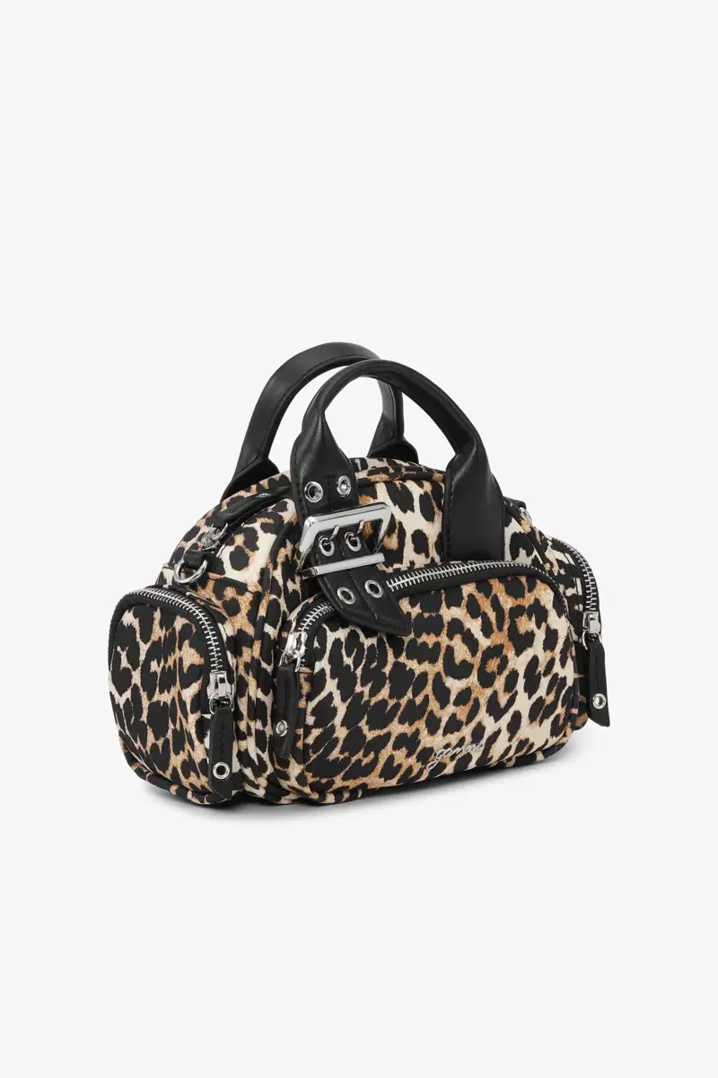 Leopard Mini Polochon Bag