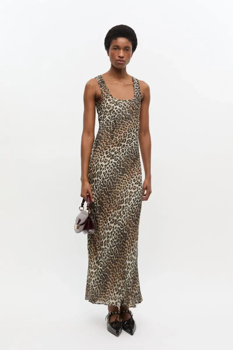 Leopard Print Maxi Dress