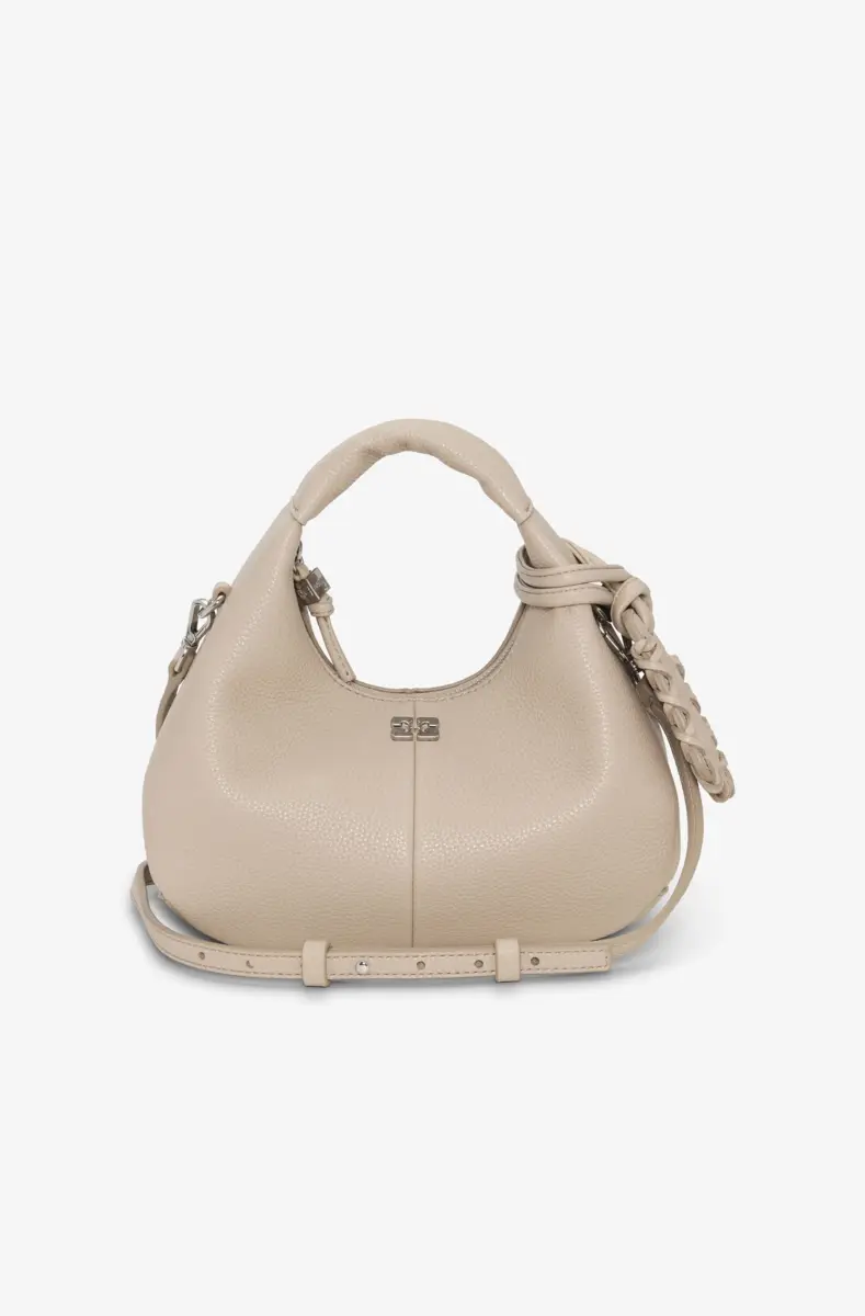 Light Grey Mini Hobo Bag