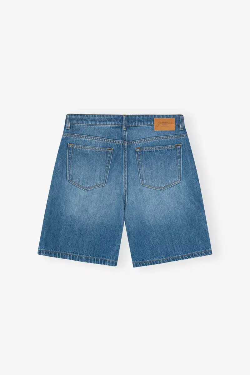 Mid Blue Denim Shorts
