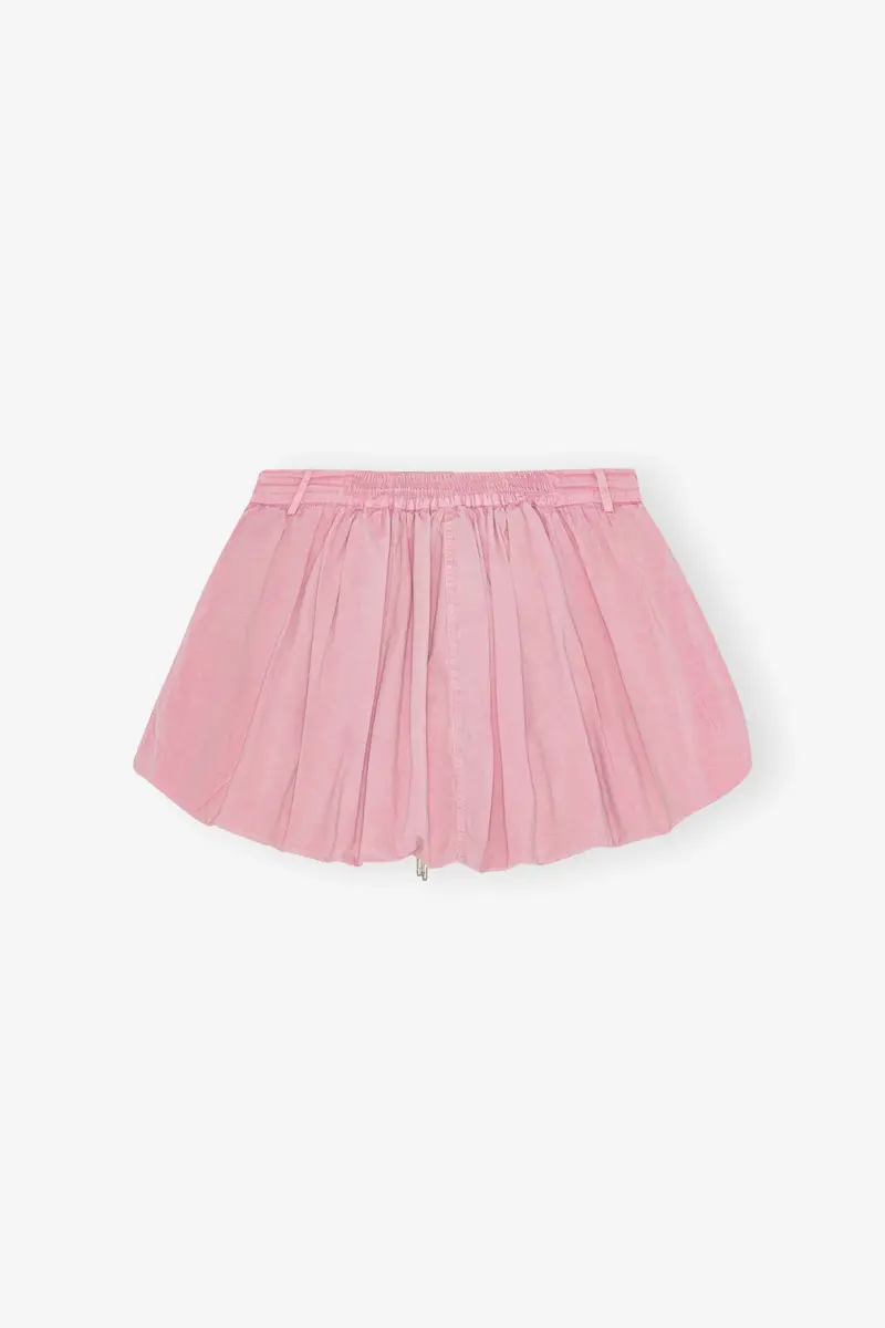 Pink Washed Mini Bubble Skirt