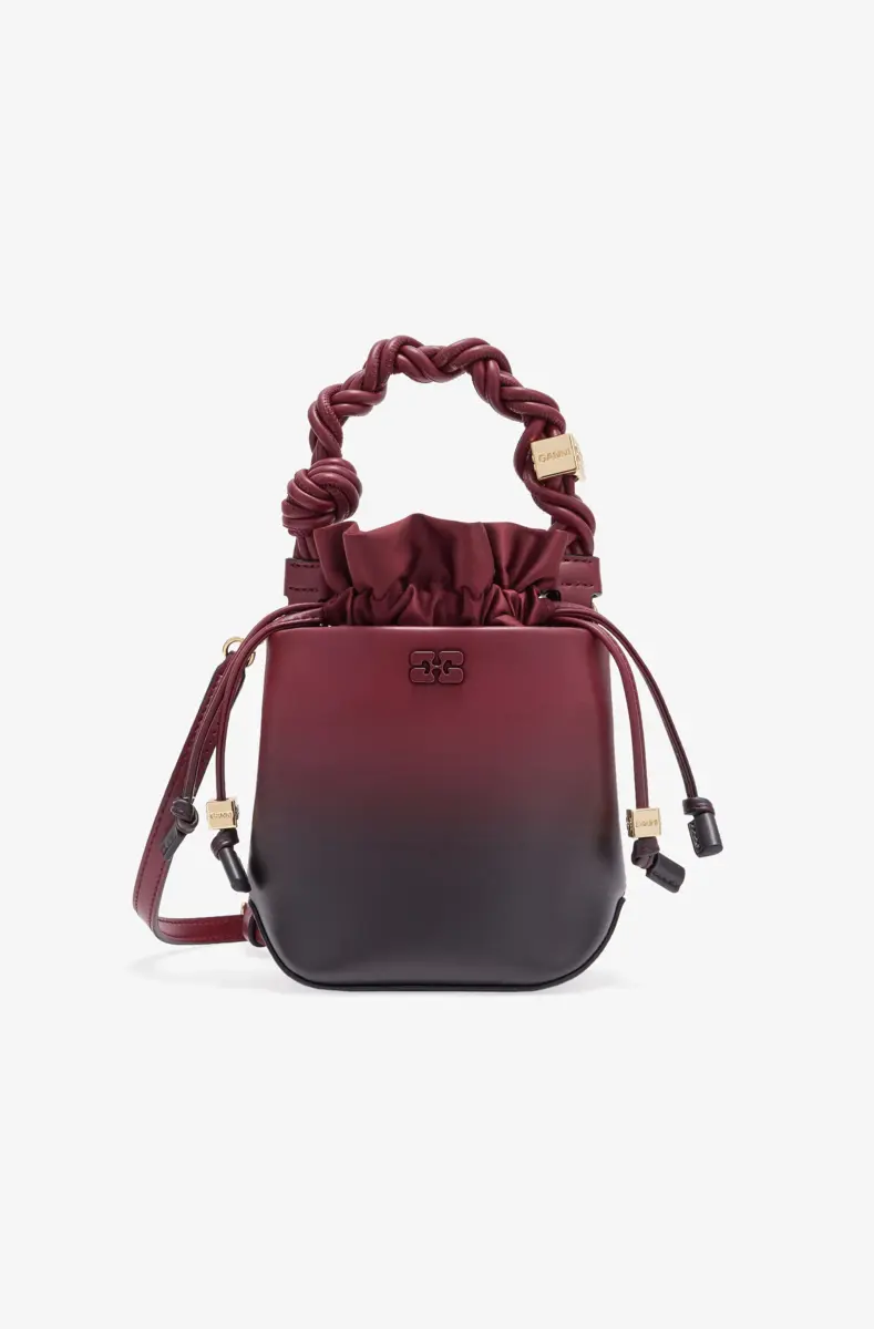 Red Gradient Mini GANNI Bou Bucket Bag
